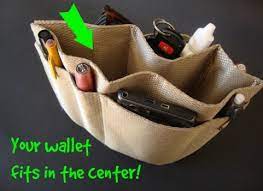 Do It Yourself Placemat Purse Organizer Diy Purse Organizer Purse Organization Diy Purse Insert