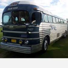 Image result for Silver 1990 Greyhound Bus