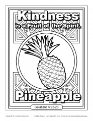 Free giraffes coloring page to print and color, for kids. Fruit Of The Spirit For Kids Kindness Coloring Page
