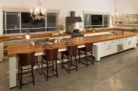 Extend The Island Counter Into A Table Neat Idea Kitchen Island With Seating Kitchen Design Small Kitchen With Long Island