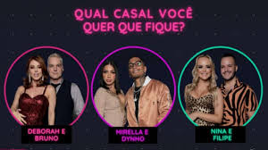 Maybe you would like to learn more about one of these? Votacao Dr Power Couple 4 Deborah E Bruno X Mirella E Dynho X Nina Filipe Quem Vai Ficar