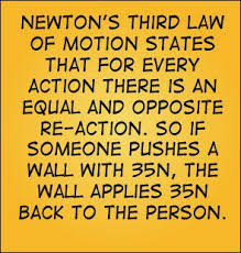 With so many great minds in our recorded history, you're bound to run across at least one great quote that puts life in perspective or inspires you to do great things. Newton S 3rd Law Of Motion Basically States That For Every Action There Is An Equal And