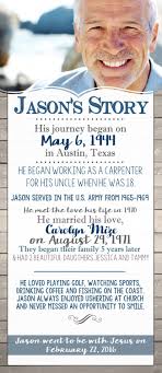 The Story Celebration Of Life Funeral Program Memory Etsy Obituaries Ideas Funeral Programs Funeral Memorial