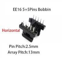 EE16 3+3 4+4 5+5 6+6 4+6 Pins 6/8/10/12P Mn-Zn PC40 Vertical Horizontal  Transformer Ferrite Magnetic Core Coil Former Bobbin - AliExpress 13