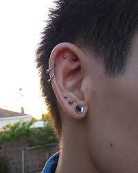 Flat Piercing Done Today Pulls The Whole Ear Together Piercing