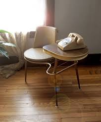 Reserved For Liamy Mid Century Telephone Table Gossip Bench Etsy Gossip Bench Swivel Seating Telephone Table
