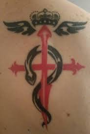 My First Tattoo Spain Inspired Flamel Cross Imgur It resembles and shares common origins with many ancient symbols (which it is often mistaken for), such as the rod of asclepius. tattoo spain inspired flamel cross imgur