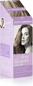I found a few wella toners. Scott Cornwall Colour Restore Cool Ash Toner 100ml Anti Orange Toner For Blonde Bleached Highlighted And Brunette Bases Amazon Co Uk Beauty