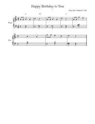 Happy birthday to you, easy (slow) piano tutorial. Happy Birthday To You C Major Sheet Music For Piano Solo Musescore Com