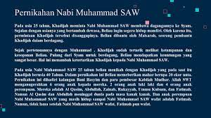 Sungguh telah berlalu sebelumnya beberapa orang rasul. Pernikahan Nabi Muhammad Saw Youtube