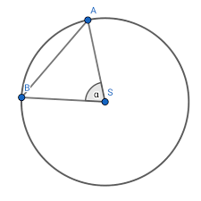 The central angle is formed between two radii, and its vertex lies at the center of the circle. How To Find The Central Angle Given A Line And Circle Segment Mathematics Stack Exchange
