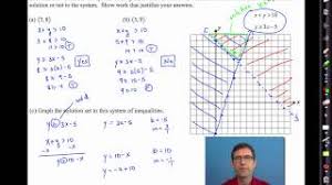 Common Core Algebra I Unit 5 Lesson 7 Solving Systems Of Inequalities Youtube