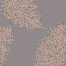 A collection of the top 38 feather wallpapers and backgrounds available for download for free. Grey And Rose Gold Feather Wallpaper By Holden Decor 12629