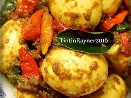 Resep Telur Kunyit Terasi Sederhana Aja No Santan Oleh Tintin Rayner Resep Makanan Resep Kunyit