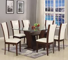 Camelia Dining Room Suite In White Table And 6 Side Chairs 799 00 Measurements Bevel Edge Glass T Dining Room Sets Dining Table Chairs Dining Table