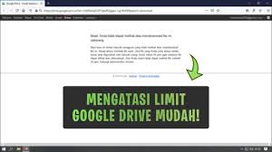 Download after effects cs6 full version final crack. Cara Mengatasi Download Google Drive Yang Kena Limit Dengan Mudah Youtube