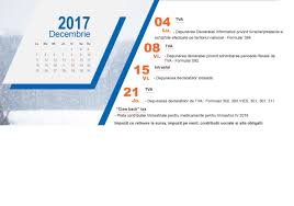Vă atenționăm că la 26 decembrie expiră termenul de achitare a impozitelor, taxelor și a contribuțiilor de asigurări sociale și termenul de prezentare a dărilor de seamă fiscale. Calendarul Fiscal Al Lunii Decembrie Termenul De Depunere A Profit Ro