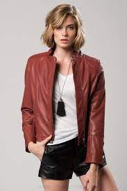 2017 Derimod Bayan Deri Ceket Modelleri 2017derimodbayandericeketmodasi 2017derimodbayandericeketmodelleri Fashion Leather Jacket Red Leather Jacket
