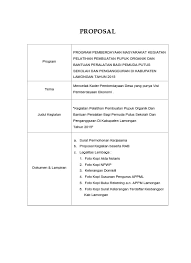 Contoh proposal bantuan pupuk doc. Top Pdf Proposal Pelatihan Pupuk Organik 123dok Com