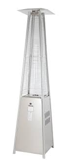 Shop electric patio heaters for sale online from woodland direct. Stainless Steel Pyramid Flame Patio Heater Costco Com Exclusive Well Traveled Living