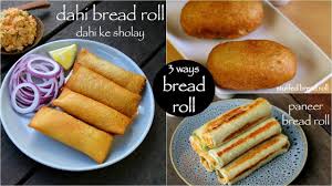 3 Easy Bread Roll Recipes Paneer Bread Roll Aloo Bread Roll Dahi Bread Roll Youtube Paneer Bread Roll Bread Rolls Recipe Easy Bread Roll Recipe