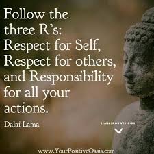 Respect Yourself Respect Others Take Responsibility For All Your Actions Lianabrouwer Com Opinion Quotes Respect Quotes Buddha Quote