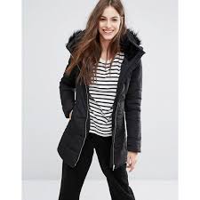 Brave Soul Parka Jacket With Faux Fur Trim Hood Brave Soul Jacket With Faux Fur Trim Hood 51 Liked On Polyvore Featuring Outerwear Jackets Black Tall Jackets Hooded Quilt Fashion Jackets Puffer Coat