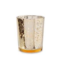 Gold Mercury Glass Votives