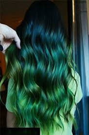 29 Stylish And Fun Hair Dye Ideas To Try In 2020 Green Hair Colors Hair Dye Colors Cool Hairstyles