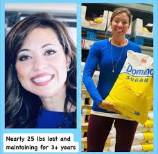 I lost nearly this entire 25 lbs bag of sugar and have kept it off for over  4 years now! 🎉💥 When I saw this bag of sugar, I thought 'OMG THATS