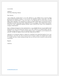 Sample letter to respond to a false accusation guidelines commonly, the persons who handle this kind of situations will try to solve the issue with explanation and negotiations first, then if these fails, through a lawsuit. Warning Letter To Employee For Wrong Expenses Claim Word Excel Templates