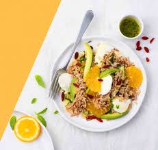 Salade De Riz Sauvage Orange Avocat Et Baies De Goji Recette Salade De Riz Sauvage Salade De Riz Riz Sauvage