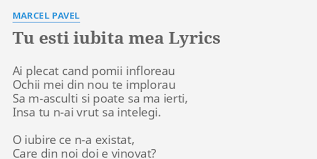 Скачать минус песни «frumoasa mea» 256kbps. Tu Esti Iubita Mea Lyrics By Marcel Pavel Ai Plecat Cand Pomii