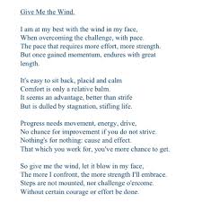 Give Me The Wind Inspirational Poems Quotes And Notes Graduation Poems