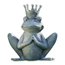 The Yogi Frog Prince Garden Statue Rustic Gray Stone Te Frog Garden Statues Statue
