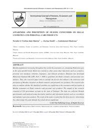Pdf Awareness And Perception Of Muslim Consumers On Halal Cosmetics And Personal Care Products