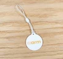 Large Flat NFC Hangtag White CP
