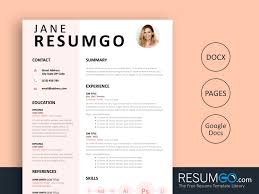 Looking to make a statement with your logo? Eudora Pink Resume Template Instant Download Resumgo