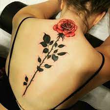 Tattoo Rose 05 Tattoo Tatowierung Kunst Korperkunst Idee Design Tattoospirit Blume Rucken Weiblich Nacken Tattoos Back Tattoo Women Beauty Tattoos