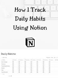 All you need to implement my planner is a notion account and a template of the tables and pin by ismitta on planner love 365 happy planner, create. How I Use Notion To Track Daily Habits Notions Habits Daily Habits