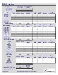 Monthly Bill Organizer Excel Xls Spreadsheet Download Bill Organization Budgeting Paying Bills