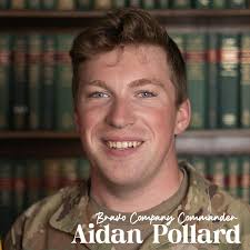 Happy Warrior Wednesday! Today we will be introducing our Bravo Company  Commander, Cadet Aidan Pollard.