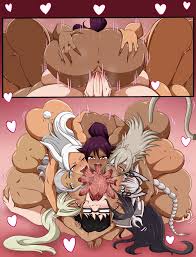 mirko, shihouin yoruichi, ghislaine dedoldia, olga discordia, caenis, and 2  more (fate and 7 more) drawn by kmkz-art | Bleachbooru
