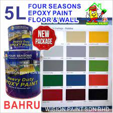 Cat jotun sendiri merupakan cat yang memiliki kombinasi warna yang soft namun masih memiliki tampilan yang tegas. 5l Epoxy Floor Paint Coating Four Seasons 5l Cat Lantai Quality Epoxy Mici Nippon Jotun Kcc Shopee Malaysia