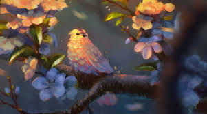 Lukisan untuk dijual nature and wildlife painting. Wallpaper Lukisan Burung Burung Hewan Seni Fantasi Alam Refleksi Karya Seni Cabang Biru Mekar Warna Musim Gugur Daun Bunga Menanam Burung Flora Botani Fotografi Makro Flycatcher Dunia Lama 4500x2505 Wallpapermaniac