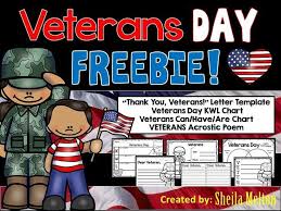 Veterans Day Freebie Veterans Day November Teaching Ideas Language Arts Lessons