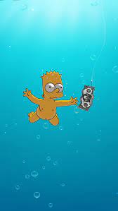 Bart Nevermind Nirvana Wallpaper Phone Nirvana Wallpaper Simpson Wallpaper Iphone Emo Wallpaper