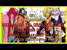 Germa 66 La Organización Del Padre De Sanji | Todos Los Nakamas De Law -  One Piece 815 Review - YouTube