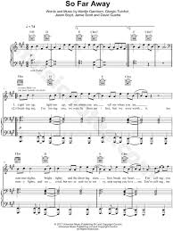 Garrix's take is that goulding pulled the plug on the song herself. Martin Garrix David Guetta Feat Jamie Scott Romy Dya So Far Away Sheet Music In F Minor Transposable Download Print Sku Mn0180158