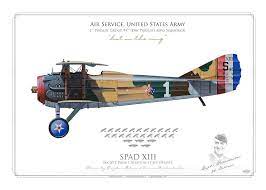 Spad Xiii Air Service United States Army Ww1 1st Pursuit Group 94th Day Pursuit Aero Squadron Hat In The Ring Ww1 Airplanes United States Army Ww1 Planes